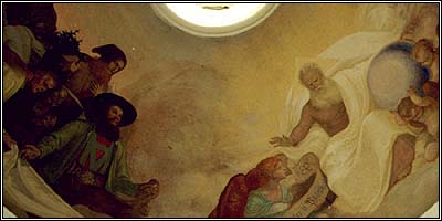 Scenes from the ceiling of the Kaiserjaeger chapel