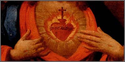 Sacred heart in the parish church of Perdonig, South Tyrol