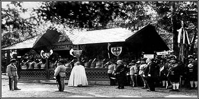 The emperor Franz Josef I. on Bergisel. From the Innsbruck Kaiserjaeger museum.