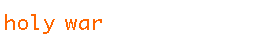 holy war